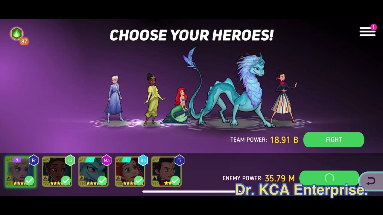 Disney Heroes Battle Mode | Franny Robinson \u0026 Friendship Campaigns #drkcaenterprise #gameplay