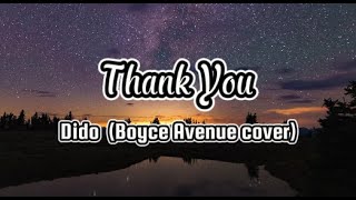 Thank you by Dido / Boyce Avenue Acoustic Cover