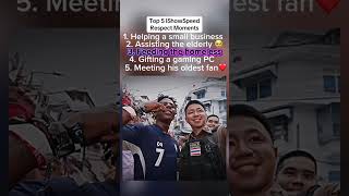 Top 5 IShowSpeed Respect Moments #speed #ishowspeed #respect #speededit #compilation Profile