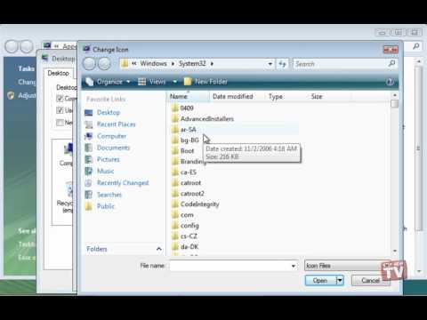 Video: Hide Desktop Icon Text uz Windows 7 vai Vista