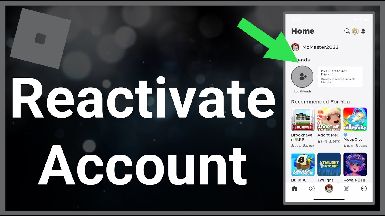 How To Reactivate Your Roblox Account!!! 