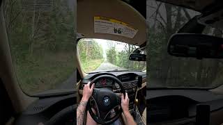 Almost Hitting A Tree in My Single Turbo BMW #bmw #driftcar #335i #n54 #turbo