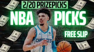 BEST NBA PRIZEPICKS TODAY | 2/20 FREE SLIP + GIVEAWAY! screenshot 3
