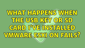 What happens when the USB key or SD card I