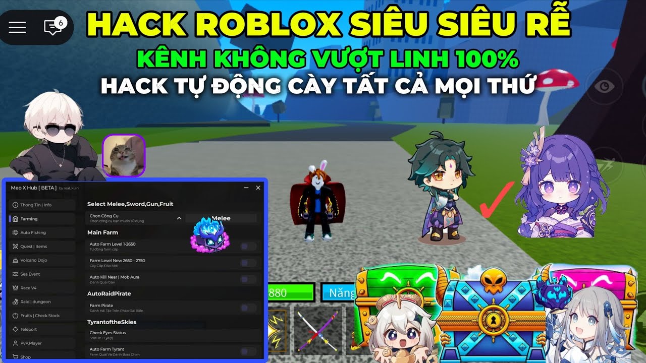 CÁCH HACK ROBLOX VNG DELTA X VNG TRÊN ĐIỆN THOẠI CỰC DỄ SCRIPT HACK BLOX FRUIT AUTO FAME TREO MÁY