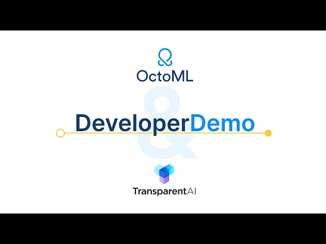 OctoML CLI Developer Demo