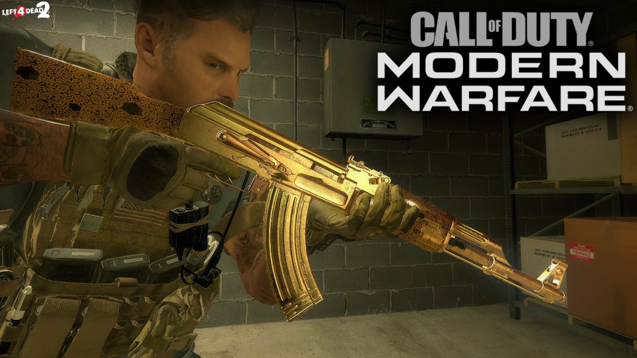 GOLD AK-47 From CODMW 2019 v2 (AK47) [Sound fix Ver] (Mod) for Left 4 Dead  2 