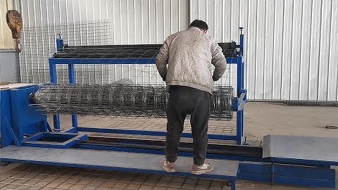 Automatic welded roll mesh making machine | Sold to Thailand | Youtube Video