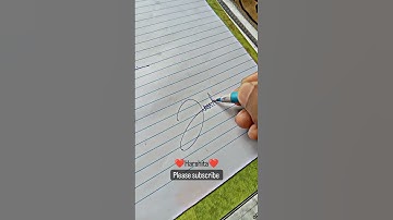 How to make a Harshita name signature #art #short #shorts