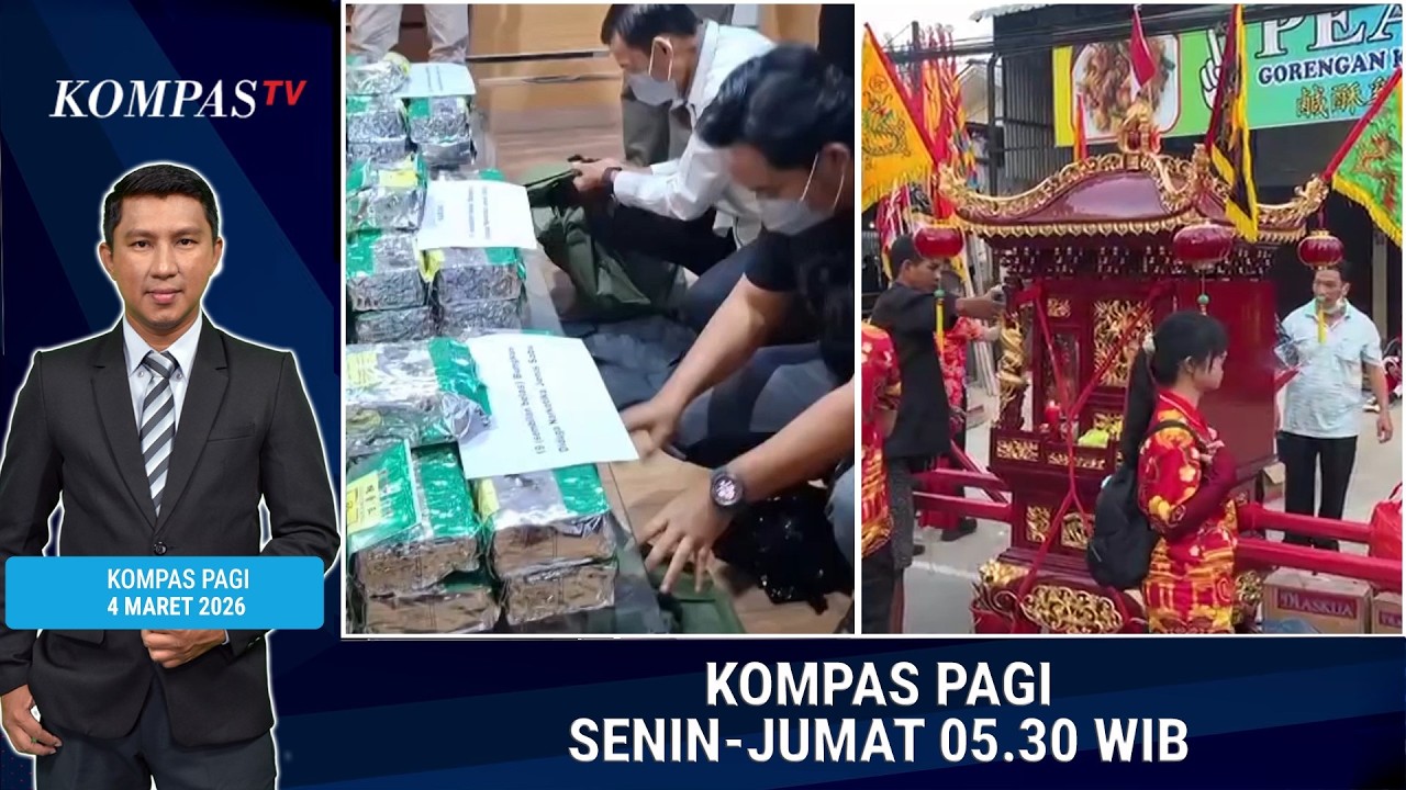 Mahasiswa Bawa 59 Kg Sabu hingga Atraksi Tatung Cap Go Meh | KOMPAS PAGI 4 MARET 2026