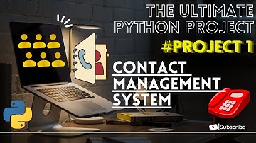 Contact Management System Using Python | The Ultimate Python Project Playlist | Hindi | VIDEO : 1