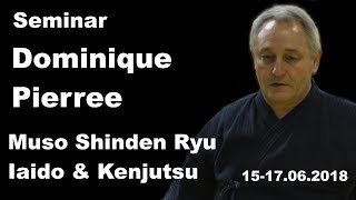 Seminar 33:  Dominique Pierree Muso Shinden Ryu Iaido & Kenjutsu 6 Dan 15 17 06 2018