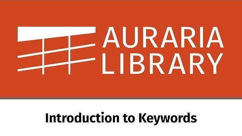 RETIRED: Introduction To Keywords