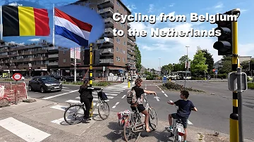 Cycling Sint Niklaas East Flanders to the Netherlands Hulst and Vogelwaarde