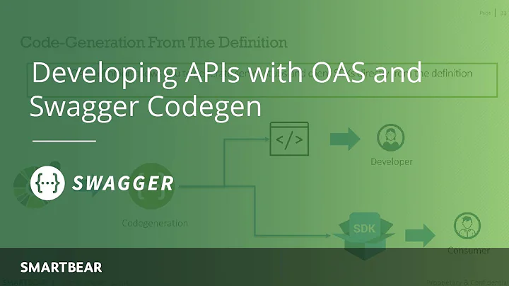 Developing APIs with OAS and Swagger Codegen