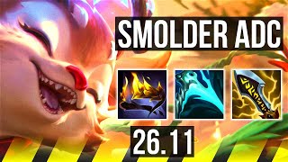 SMOLDER & Soraka vs CAITLYN & Bard (ADC) | 56K damage | EUW Master | 26.11