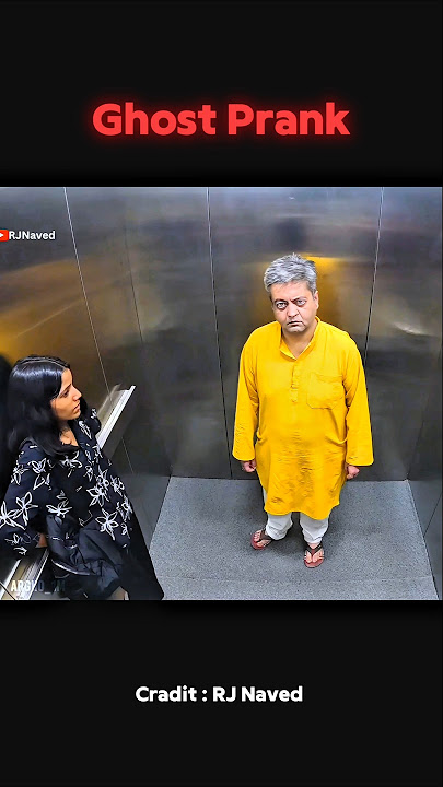 Gost Prank girl shocking 😂🤣 | Rj Naved Lift Prank | Prank Video😅 #prank​ #rjnavedliftprank