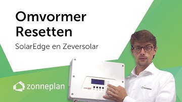 Zonnepanelen omvormer resetten (zelfhulp)
