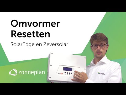 Zonnepanelen omvormer resetten (zelfhulp)