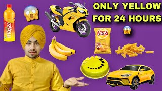 Only Yellowfor 24 Hours Challenge With Friends Family Reactionsmera Vatna ?