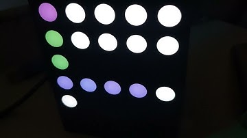 I made a #yeelight matrix cube Binary Clock in Python