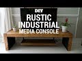 Console tv rustique et industrielle diy