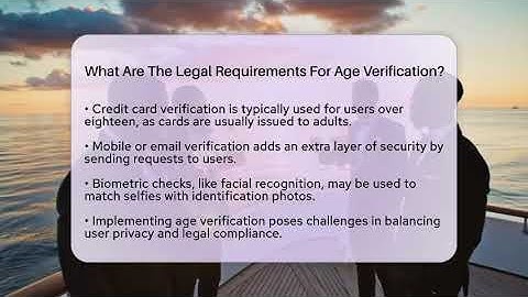 What Are The Legal Requirements For Age Verification? - Everyday-Networking
