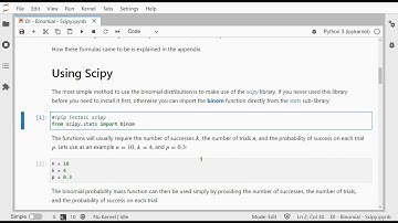 Python - Binomial Distribution with Scipy library