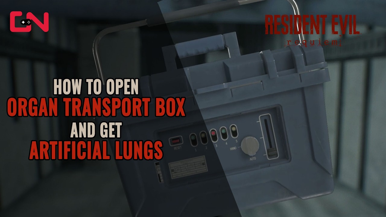 How to open Organ Transport Box and get Artificial Lungs in Resident Evil Requiem