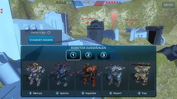 War Robots Testserver 4.2  , Castle Map , Halo, Corona and Glory