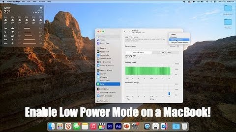 How to Enable Low Power Mode on a MacBook