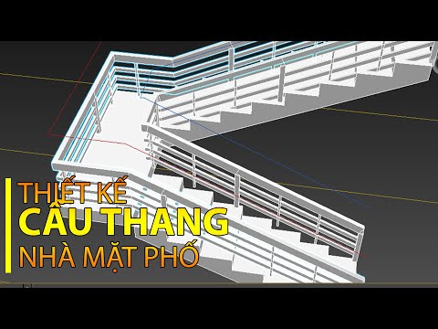 Cách tạo hình băng công cụ Stairs - Vẽ cầu thang trong 3Ds Max