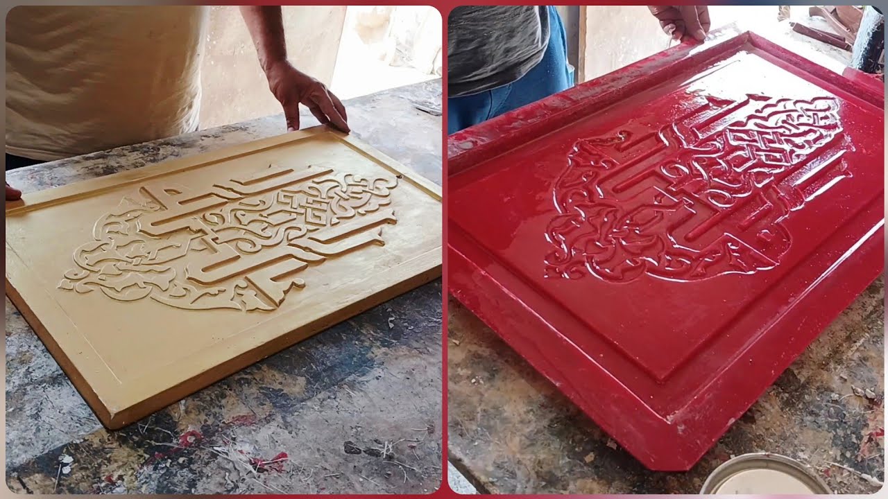 طريقة عمل قالب فايبر جلاس  ..  Fiberglass mold