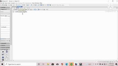cara menggabungkan matriks dan menentukan rank menggunakan aplikasi maple