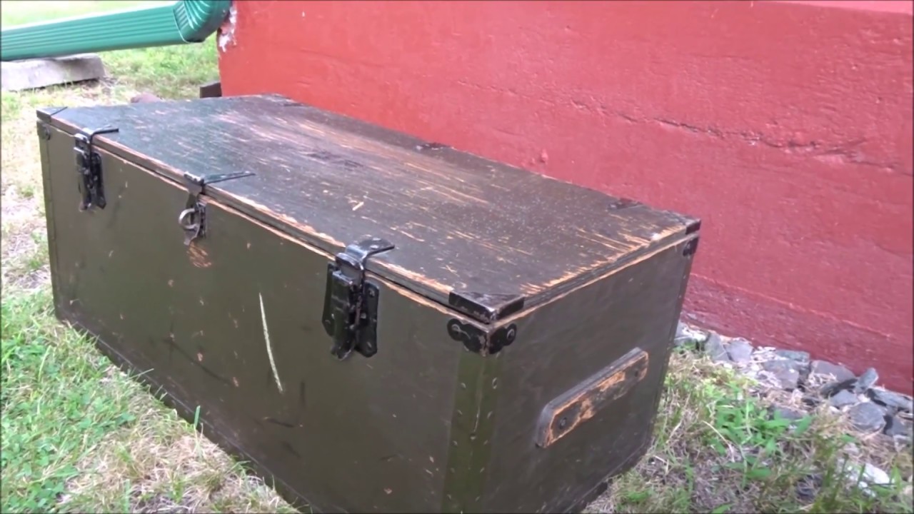 DIY Vietnam Era U.S. Military Footlocker