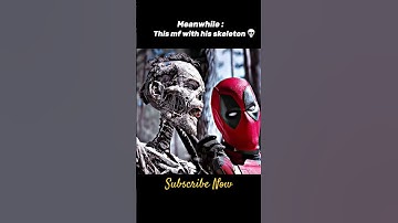 Deadpool talking to wolverine skeleton in Deadpool 3 [4k] edit #shorts #deadpool