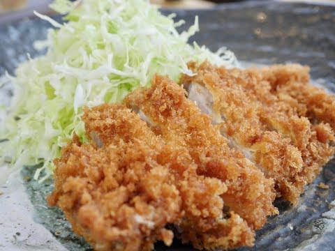 とんかつを生パン粉からの作り方　How to make Tonkatu