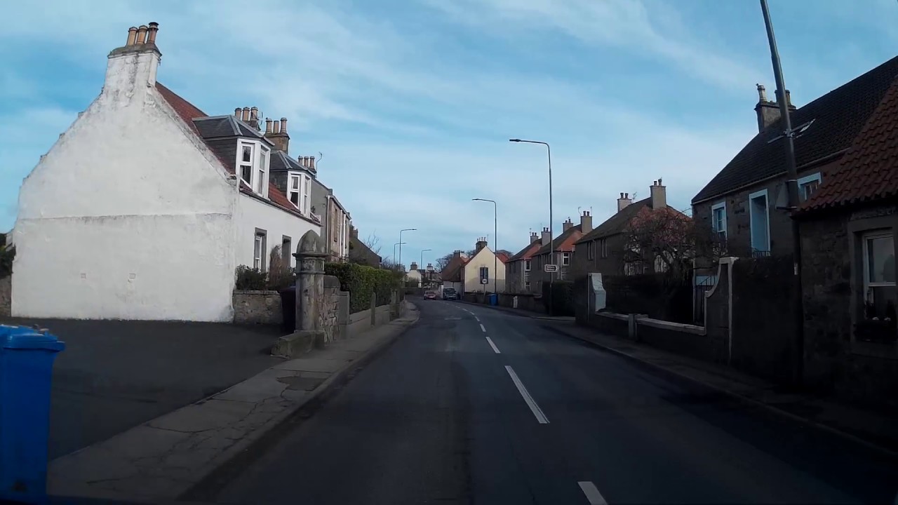 Drive From Leven To Anstruther On The Coast Of East Neuk Of Fife Scotland