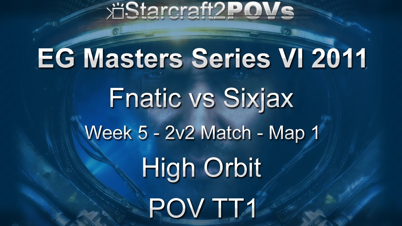 SC2 WoL - EG_Masters VI 2011 - Fnatic vs SixJax - WK5 2v2 Match - Map 1 - High Orbit - TT1