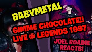 BABYMETAL - Gimme Chocolate!! (LIVE LEGEND 1997 [SU-METAL Seitan Sai] 2013) - Roadie Reacts