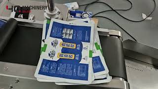 how to apply self adhesive labeling onto plastic bag|YQ pouch labeler with paging system