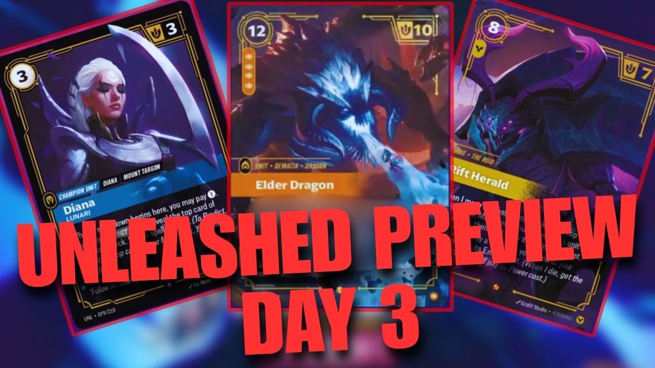 Riftbound Unleashed Preview Day 3 - ELDER DRAGON IS THE BEST CARD IN ...