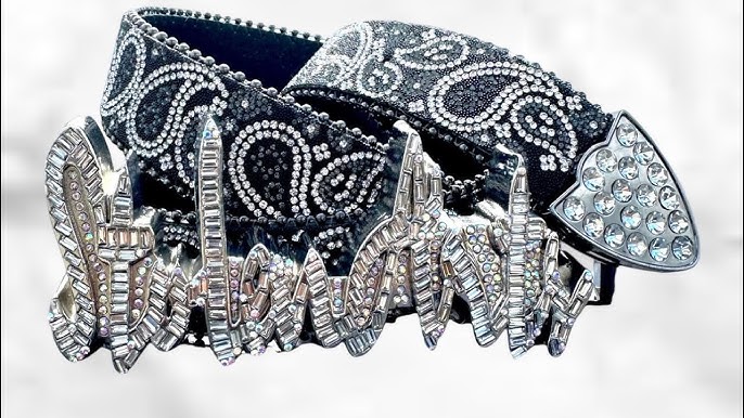 murakami belt rhinestone