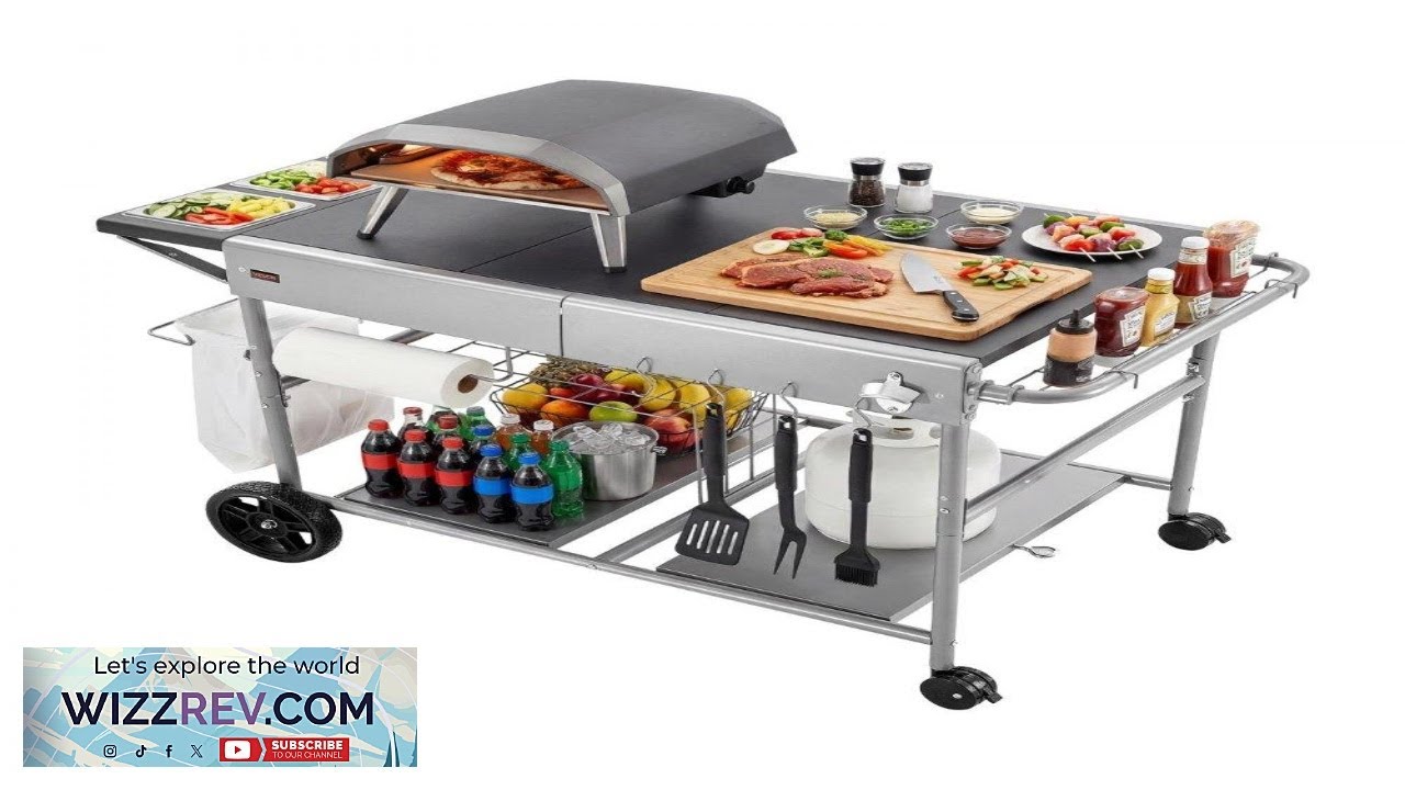 Уличный гриль VEVOR, размер столешницы 36,4 x 23,4 x 1 дюйм.