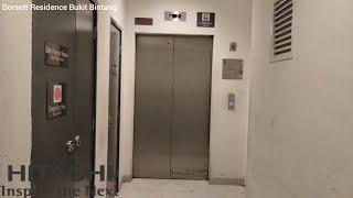 Hitachi VFI-II MR Traction Elevator at Dorsett Residence Bukit Bintang in Kuala Lumpur, Malaysia.