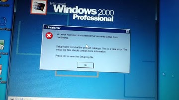 Windows Whistler Build 2223 Setup Error