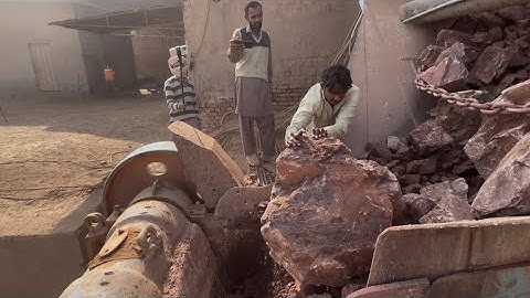 "Big Rock Crusher Machine: CrushingGiants with Extreme Power #stonecrusher