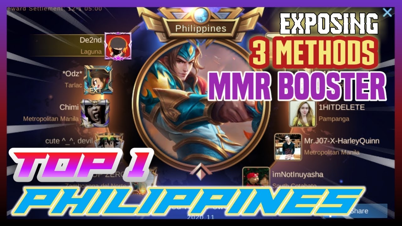 TOP 1 Philippines Na Din ZILONG!! and Exposing Three(3), Methods of MMR BOOSTER