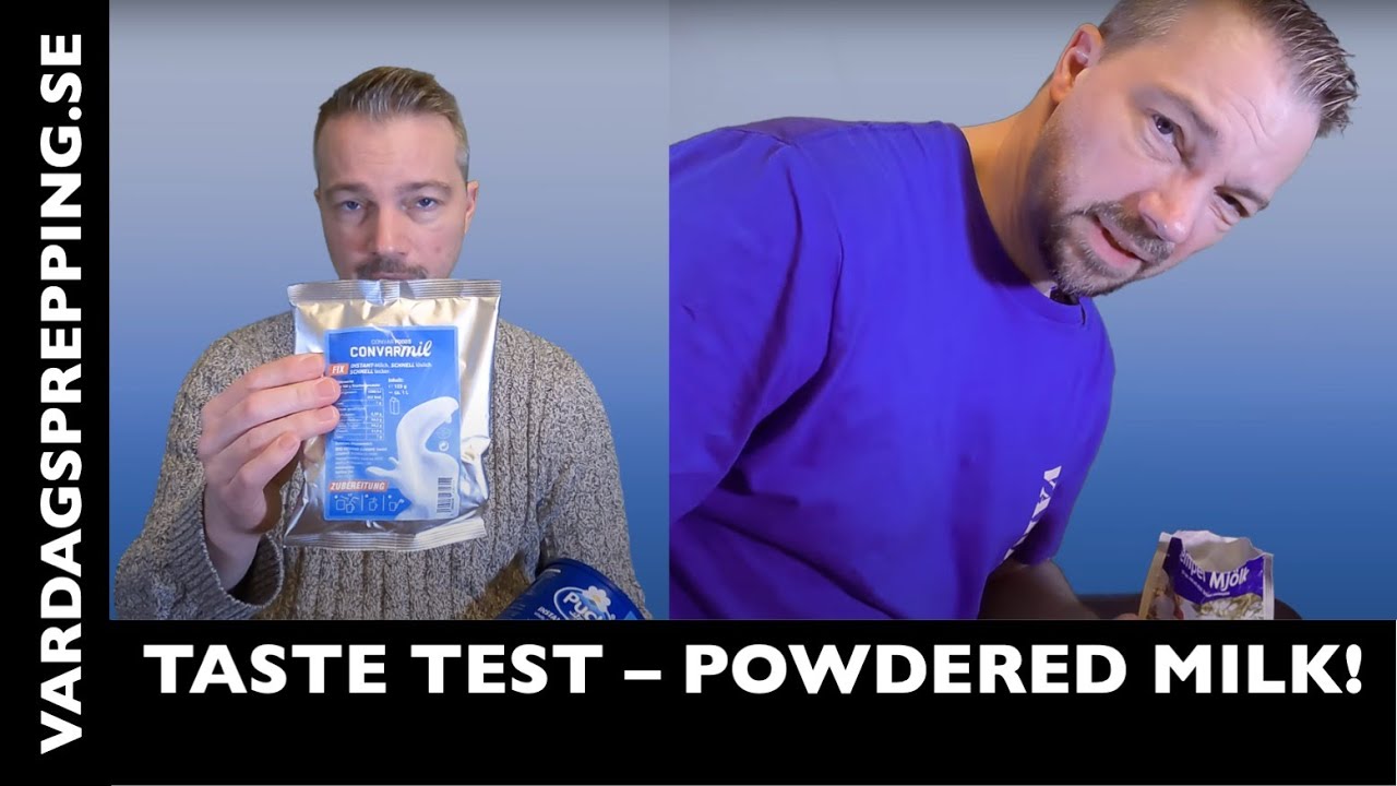 Taste test of powdered milk YouTube