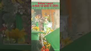 Julliane’s Speech as Rank 1 in Grade 12 (2026) #graduation #speech